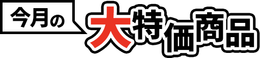 今月の大特価
