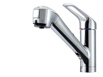 タカギ　浄水器一体型水栓　シングルレバー水栓