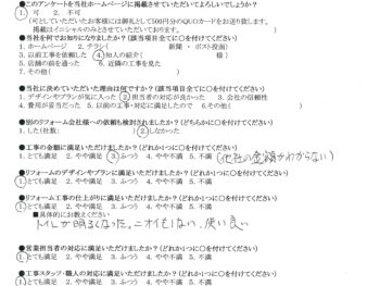 羽曳野市　Ｔ様の声　トイレリフォーム