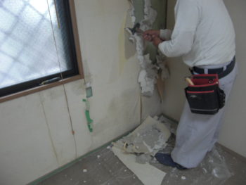 壁の下地（GL工法）　