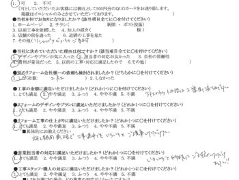 門真市　T様の声　お風呂リフォーム