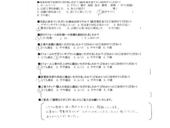 鶴見区　A様の声　給湯器、便座、キッチン水栓交換