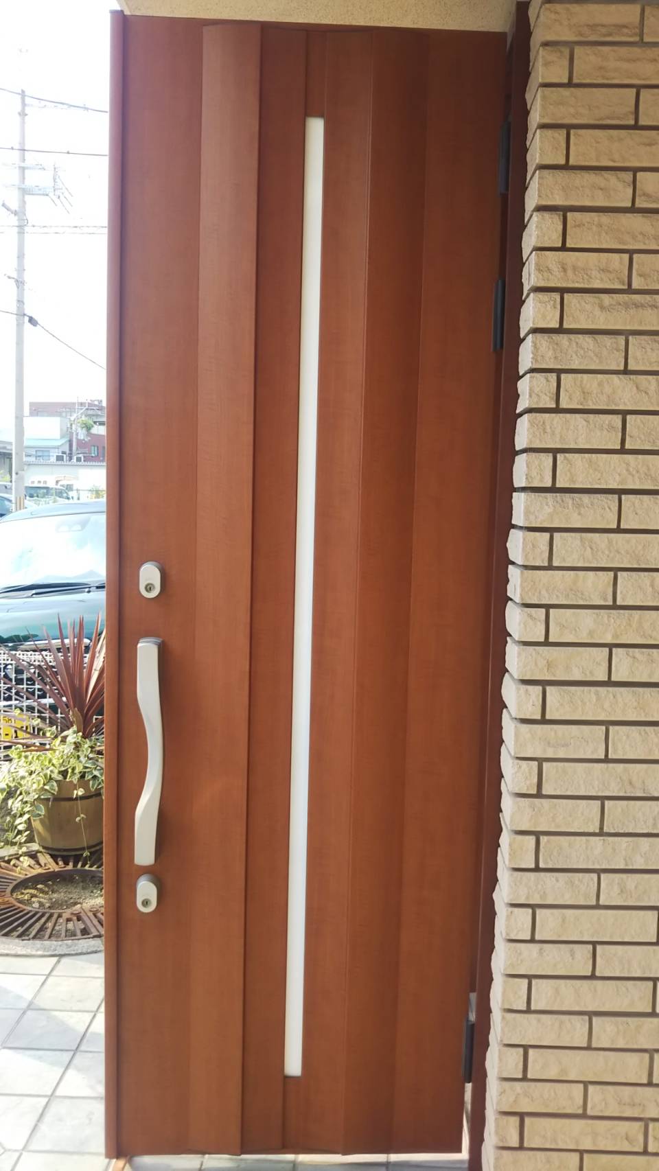 オウチの顔をキュキュっときれいにしました♪