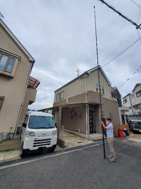 外壁塗装の現地調査（外壁・屋根・ベランダ防水）