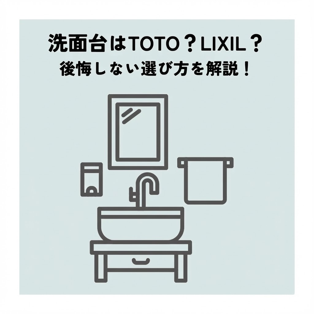 洗面台はTOTOかLIXILかのどちらを選ぶ？後悔しない選び方を解説！