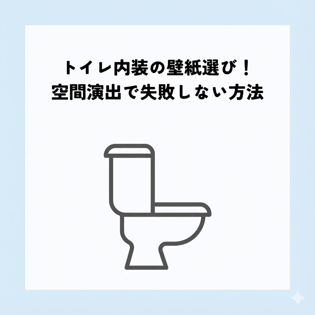 トイレ内装の壁紙選び！空間演出で失敗しない方法