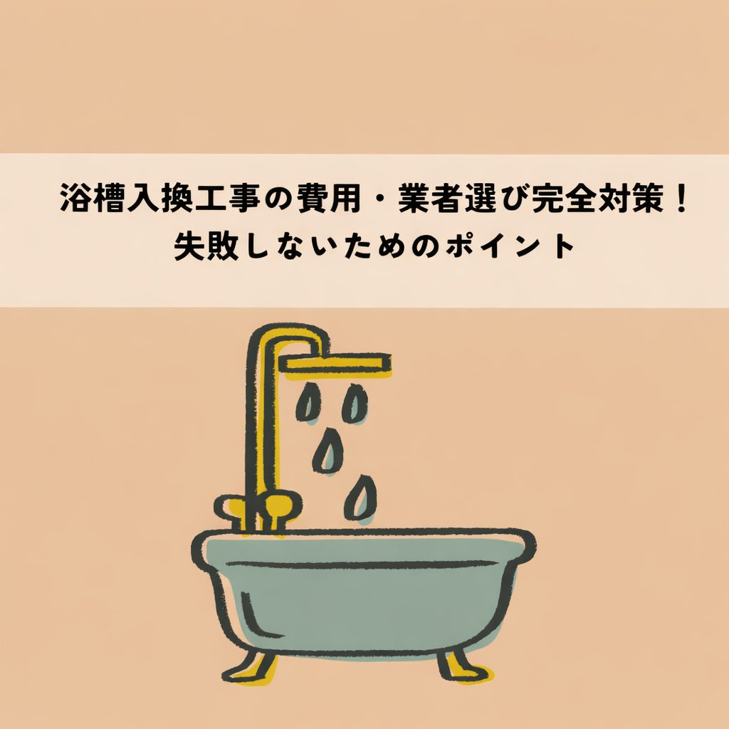 浴槽入換工事の費用・業者選び完全対策！失敗しないためのポイント
