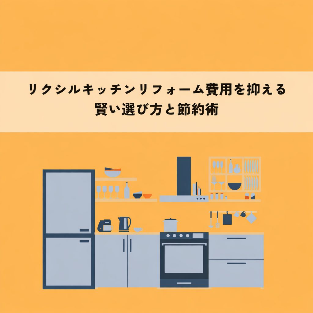 リクシルキッチンリフォーム費用を抑える方法とは？賢い選び方と節約術