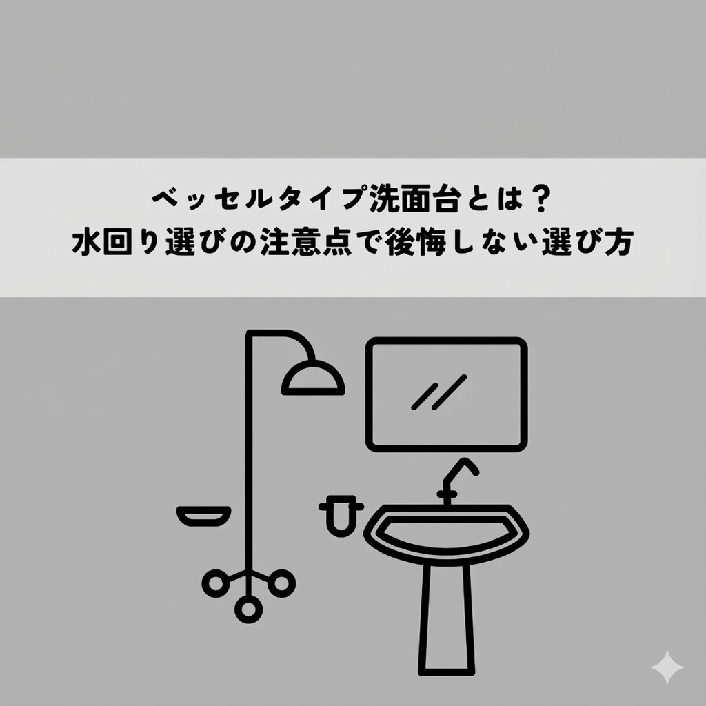 ベッセルタイプ洗面台とは？水回り選びの注意点で後悔しない選び方
